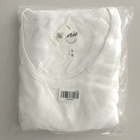 Aerie Summer Daze White Sweatshirt - XXL - Picture 3 of 8